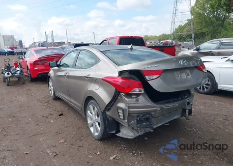 2013 Hyundai Elantra Limited z USA, uszkodzony, nr VIN 5NPDH4AE1DH417972